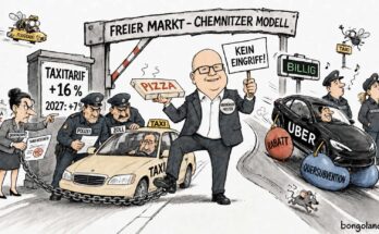 Chemnitzer Uber und Taxipreise